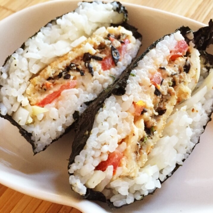 リメイク！パン粉焼きのおにぎらず